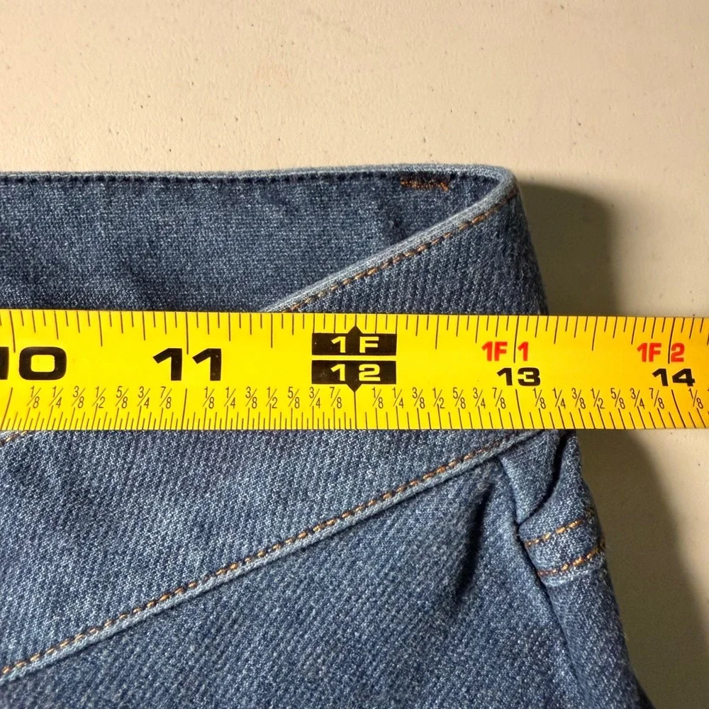 HUE Womens Blue Denim Leggings High Rise Stretch Jeggings Size Small